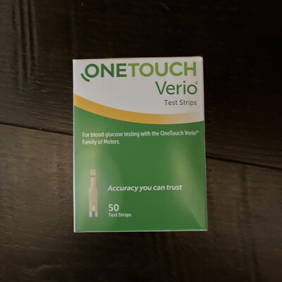 One Touch VERIO test strips 50ct, expire DEC 31 2023