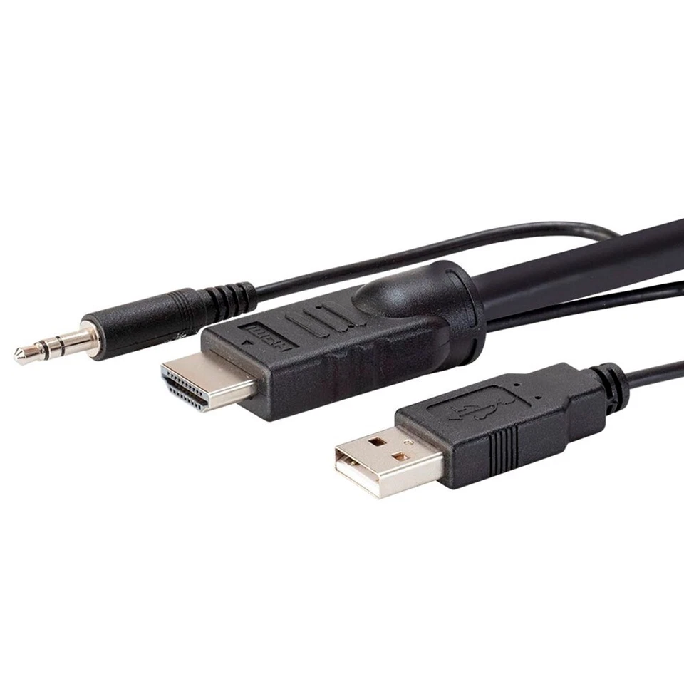 1.5 3 6 10FT HDMI USB KVM Cable & 3.5mm Audio Monitor Keyboard Mouse 4K 60Hz HDR - Image 4 of 4