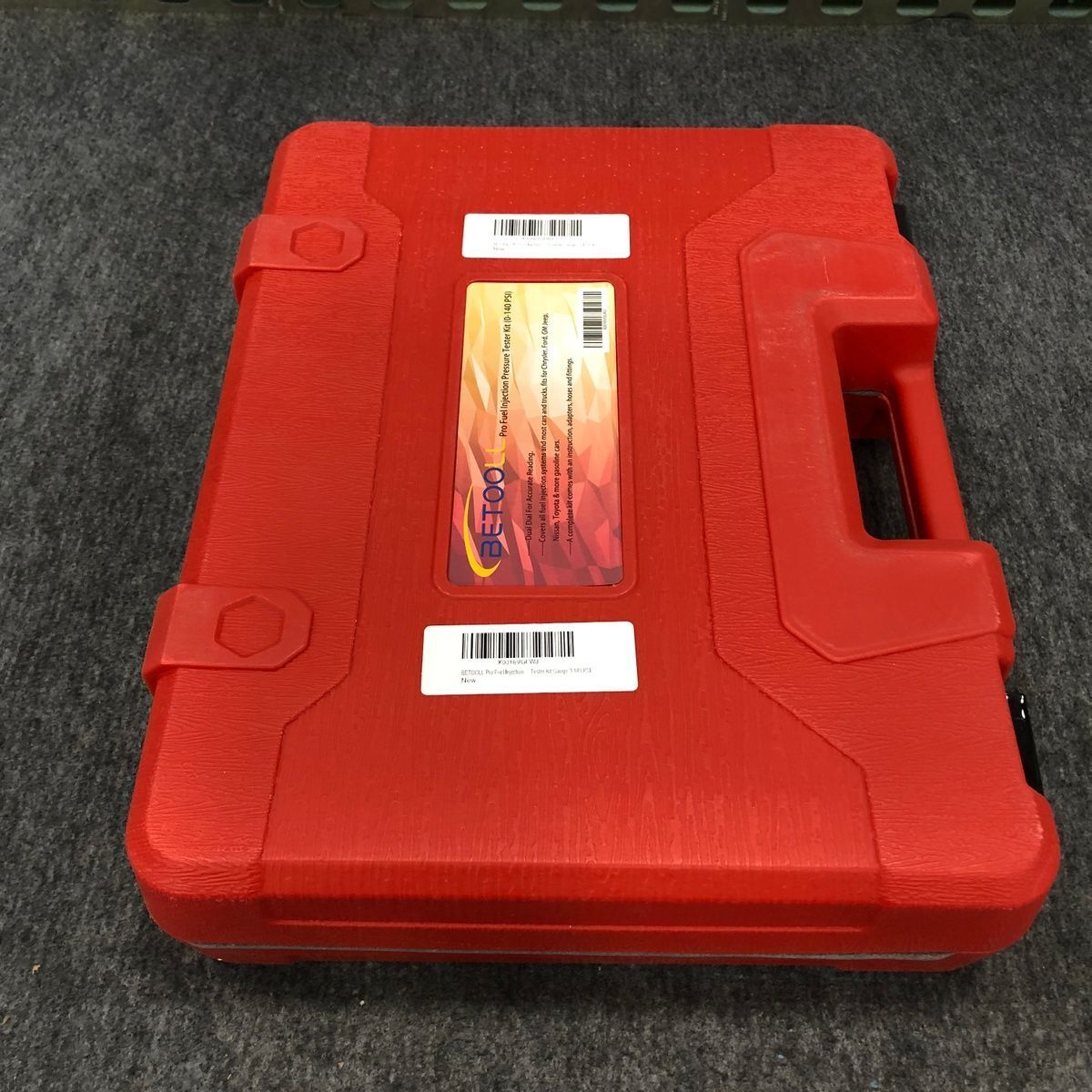BETOOLL Pro Fuel Injection Pressure Tester Kit Gauge 0140 PSI, No Box
