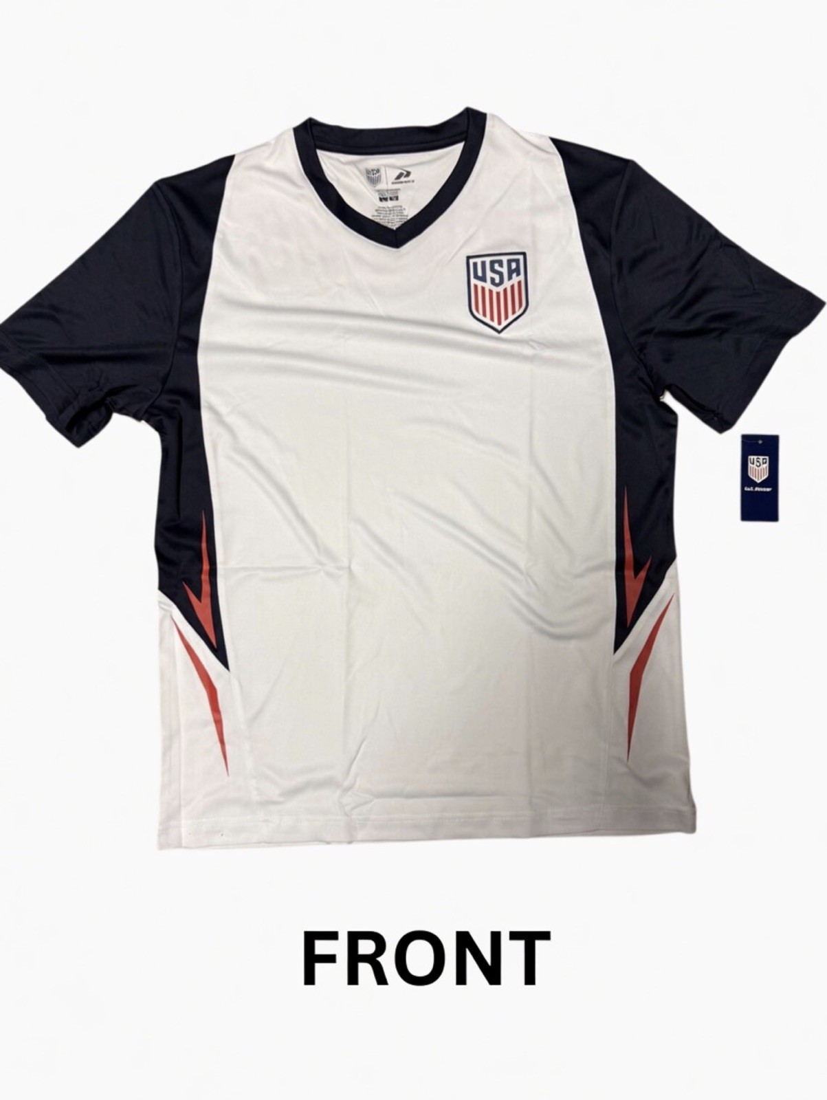 U.S. Soccer USMNT Adult World Cup Soccer Poly Shirt. (Large) FAST SHIPPING