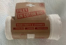 Lot 3 filets coton bio fruits et légumes