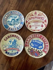 Vtg 2003 Cordon Bleu Camembert Set of 4 - 8" French Plates - 2 Sets Available