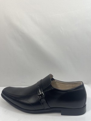 Stacy Adams Beau Shoes Mens Size 12 Black Slip On Dress Loafers New Box