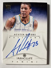 2012-13 Immaculate AUSTIN RIVERS Rookie Inscriptions On Card Auto 32/99 Pelicans. rookie card picture