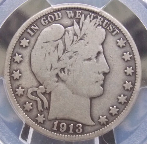 1913-P Barber Half Dollar — photo from the most recent tracked eBay sale