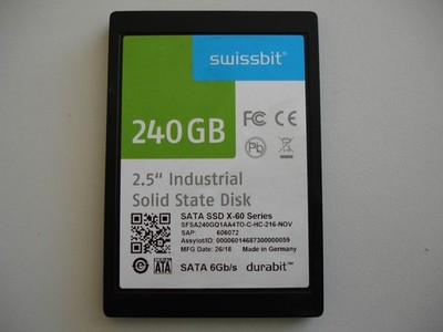 Swissbit SSD X-60 Series, 240GB, SATA III 6GB/s, SFSA240GQ1AA4TO