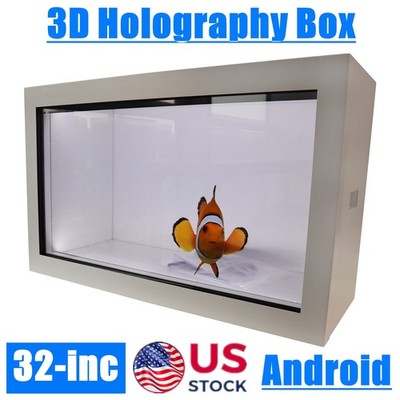 32in Smart Holographic Cabin Display Transparent LCD Disaplay with Touch Android