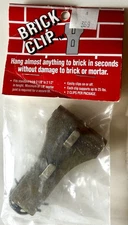 Brick Clip TM Fasteners Fits Brick 2-1/8" to 2-1/2" Made In USA Pack Of 2 Vntg