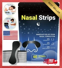 60pcs Magnetic Nasal Breathing Nose Dilators Starter Kit Nasal Strips Nasal Clip