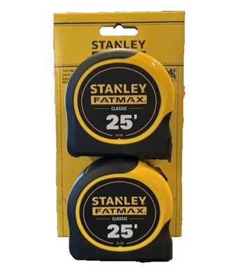 Stanley FMHT74038 FatMax 25 Foot Tape Measure 2 Pack (33-725)