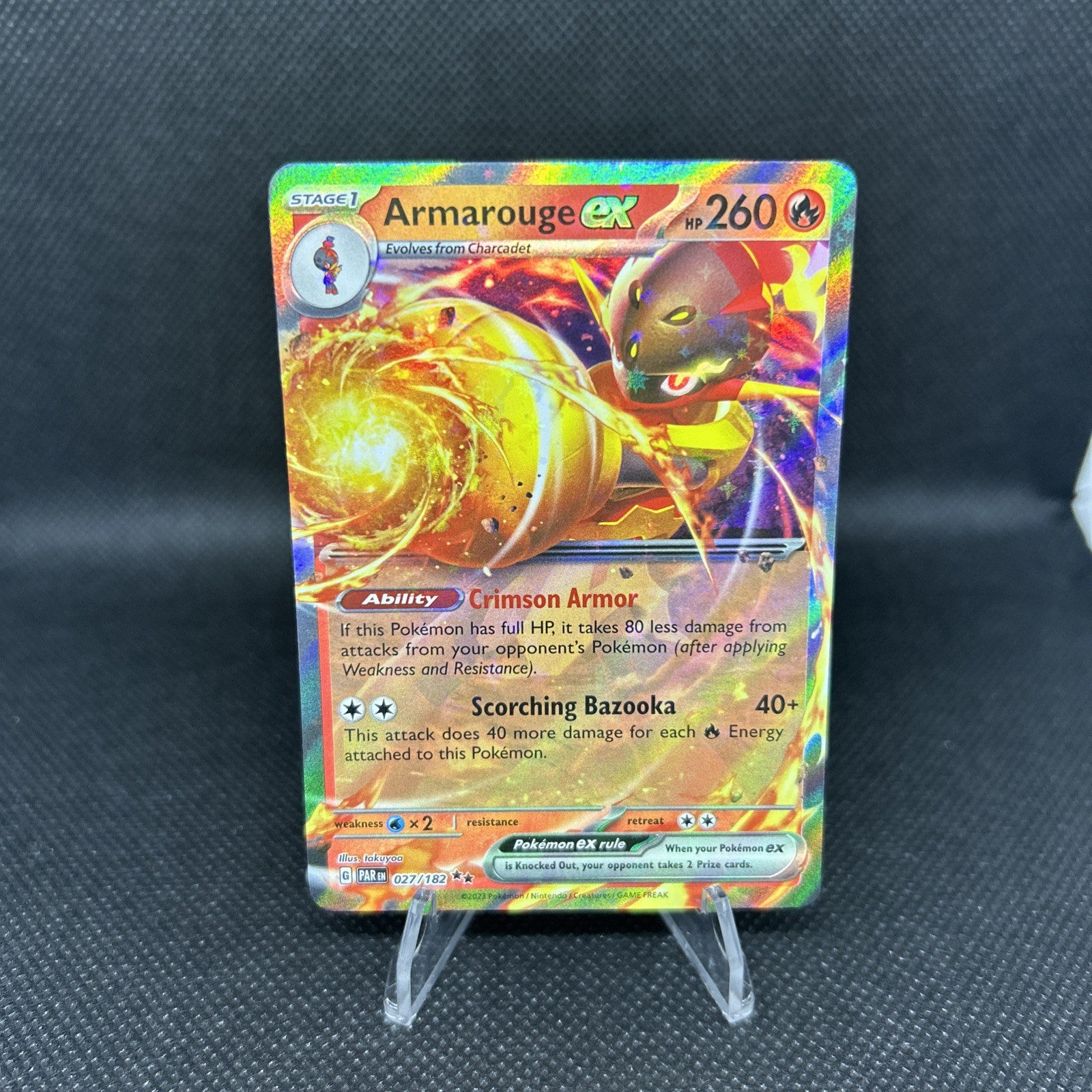 Pokemon Armarouge ex (27/267) Paradox Rift NM HOLO