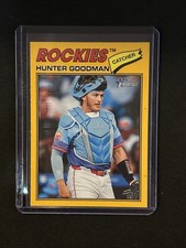 🔥Hunter Goodman 2026 Topps Heritage #346 Dark Yellow Colorado Rockies