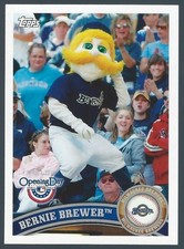 2011 Topps Opening Day Mascots #M13 Bernie Brewer Mascot Baseball Card - Brewers