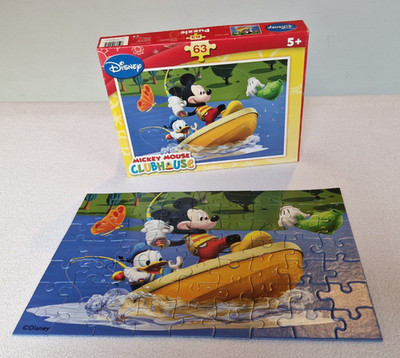 DISNEY MICKEY MOUSE CLUBHOUSE Kinder Puzzle - 63 Teile - 33,5 x 23 cm / ab 5 J.