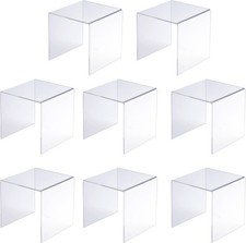 8-PC 6x6x6 Clear Acrylic Display Riser Stand