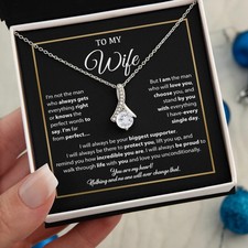 To My Wife Necklace, Gift For Wife, Anniversary Gift For Wife, Necklace For Wife