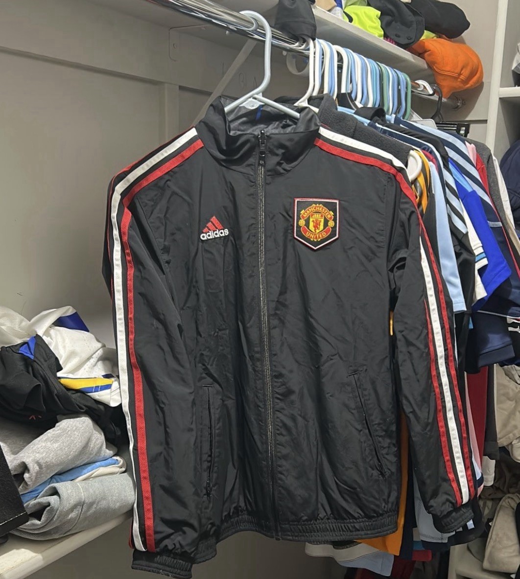 2022-2023 Adidas Manchester United Reversible Anthem Jacket | eBay