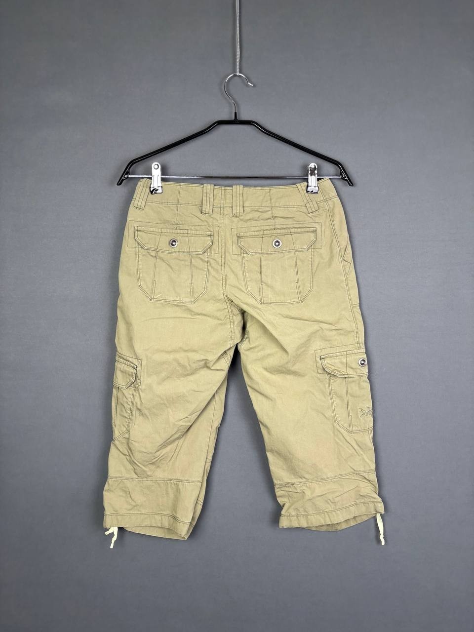 Arc'teryx pantaloncino donna taglia 4 cotone marrone elasticizzato cintura passante outdoor spiaggia