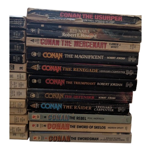 Lot of 24 Vintage Conan Paperback Books Howard Carter Sprague Ace TOR Fantasy - Picture 3 of 7