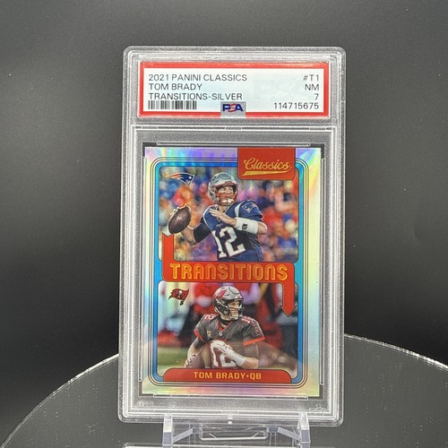 2021 Panini Classics Transitions Silver Tom Brady #T-1 h3a PSA 7 SSP