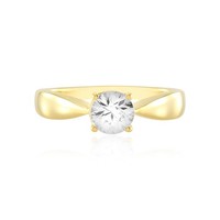 Cavill Zirkonring Damen 925 Sterlingsilber Goldplattiert 1,01Ct Rund