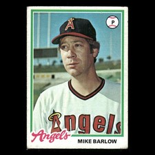 Mike Barlow Rookie #429 1978 Topps California Angels Vintage Baseball Card MLB. rookie card picture