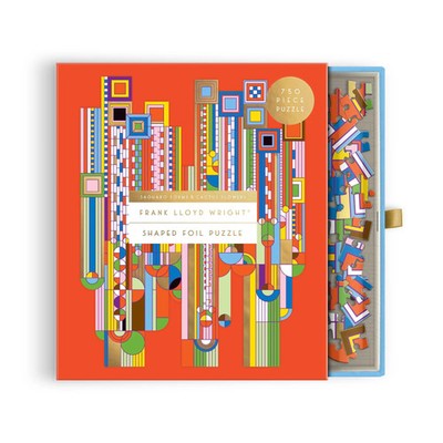 Frank Lloyd Wright Saguaro Cactus & Forms 750 Piece Shaped Foil Puzzle | Spiel