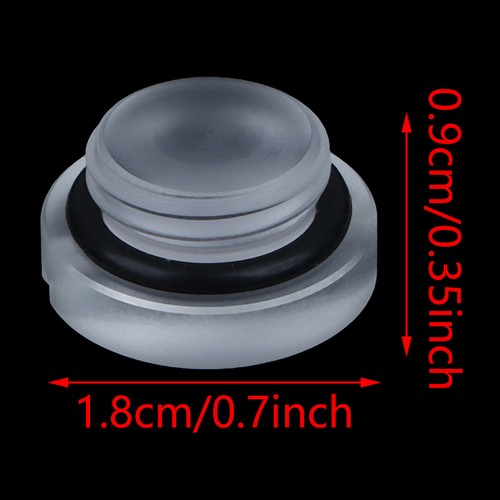 2pcs Frosted G1/4 Water Plug Matte Acrylic Water Stop Lock Seal Button - Photo 3/12