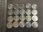 Full roll of BU 1963-D Franklin half dollars