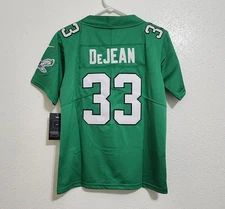 YOUTH PHILADELPHIA EAGLES Cooper DeJEAN #33 Stitched Jersey SZ Small (8) NWT  