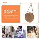 Woven Straw Crossbody Bag Compact Summer Beach Purse 6in Travel Tote – Natural photo 5