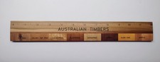 Vintage Australian Timbers Ruler Native Woods Sampler