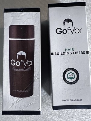 Go Fybr Hair Building Fibers- 2 Bottles Of 9.8 Oz Each In Dark Brown