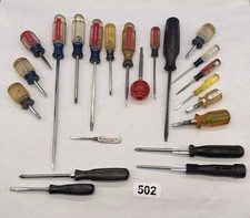 Vintage 22 Mixed lot of Screwdrivers including Snap on Craftsman USA