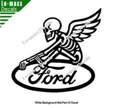 Ford Reaper Skeleton Wings Car Truck Window Hood Die Cut Vinyl Decal Sticker Ford Reaper Skeleton Wings Car Truck Window Hood Die Cut Vinyl Decal Sticker