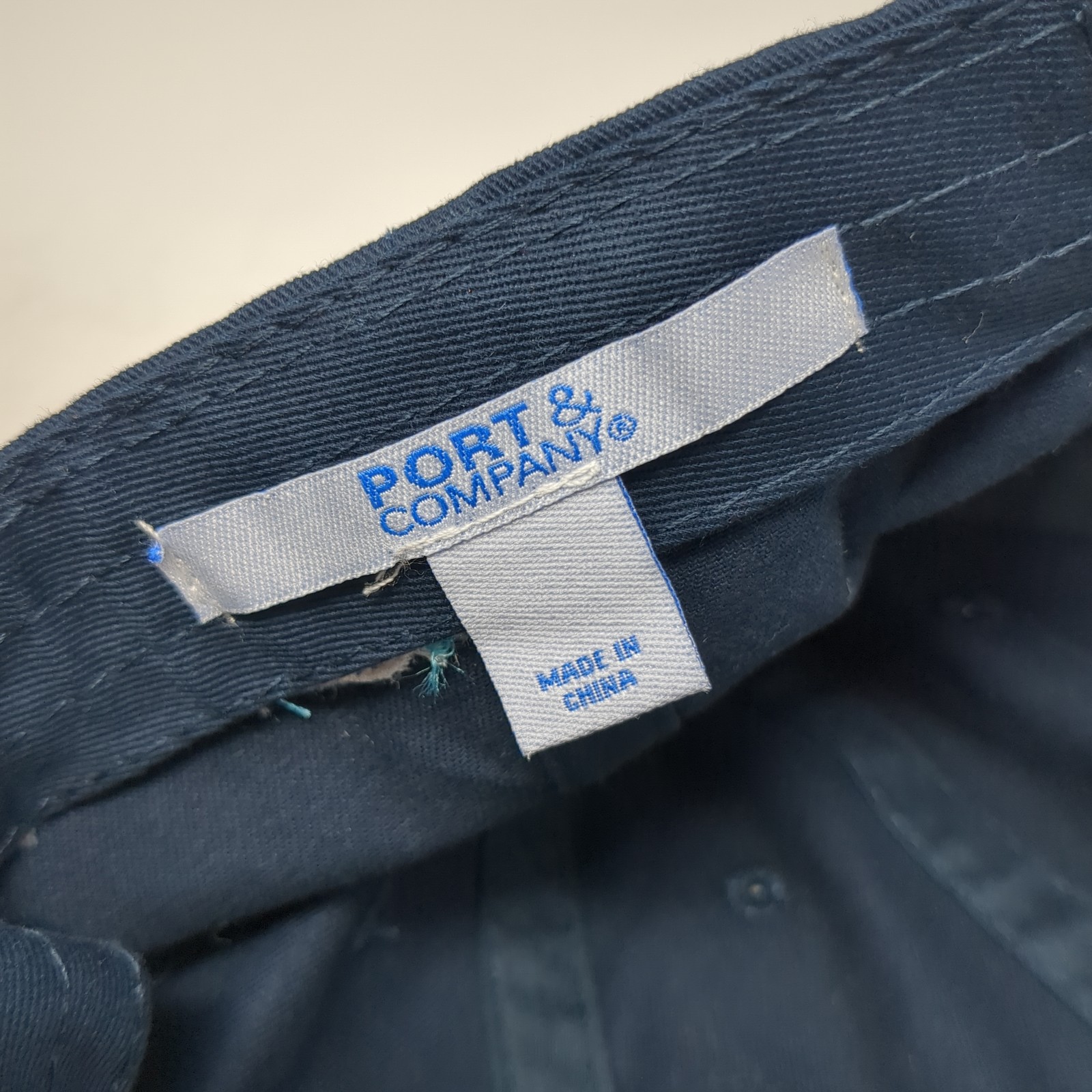 Tempest Strapback Baseball Hat Blue One Size Embr… - image 10