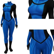 Cosplay Female Invincible Jumpsuit Women Bodysuits Costume Halloween Blue Outfit