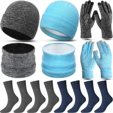 Gorro y bufanda hombre invierno estilo moderno para frio