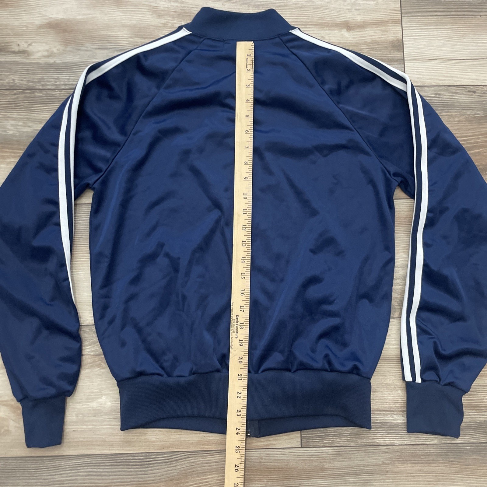 Vintage Todd 1 Track Jacket Size M – Blue & White Stripes 1980s–1990s image 7