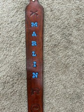 “MARLIN” Custom Leather Rifle Sling Hand Tooled And Made in the USA 🇺🇸