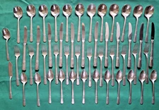 WM A Rogers AA Heavy Oneida ltd Flatware Lady Drake 12 Place Settings 50 Pieces