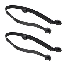 2 Pcs Graphics Card Adapter Cable Power Supply Cables Extension for Pcie