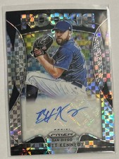 2019 Panini Prizm #RA-BK Brett Kennedy Rookie Autographs Power Plaid Prizm #/75