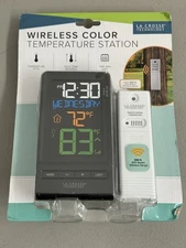 NEW La Crosse Technology Wireless Color Temperature Station/Thermometer 308-1415