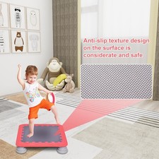 Kids Trampoline 26" Rebound Mini Bouncing Bed For Toddlers Sensory Training Toy