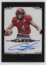 2019 Leaf Trinity Clear Auto Red 21/25 Antoine Wesley #CA-AW1 Auto 0i1b