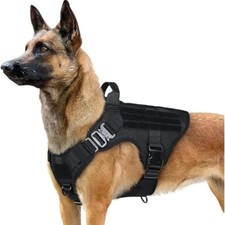 Tactical Dog Harness for Large, Heavy Duty Military No Pull Vest