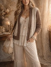 NWT Young Threads Boho Colorblock Cardigan XL
