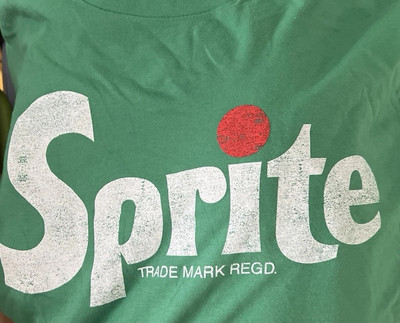 Sprite Adult T-Shirt - Old School Distressed Logo Large