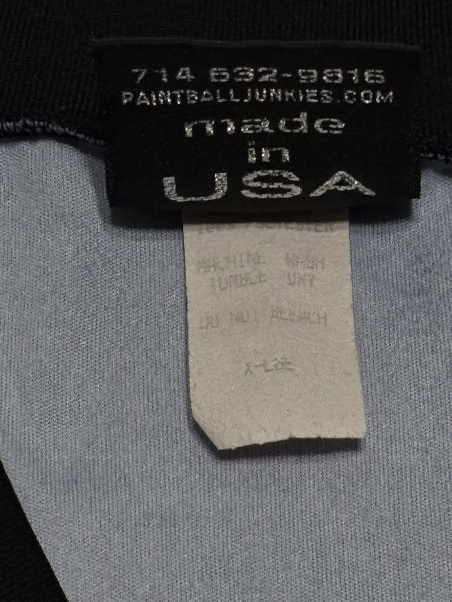 Pantalon Paintball Junkies Vintage Homme Taille L Noir - Fabriqué USA